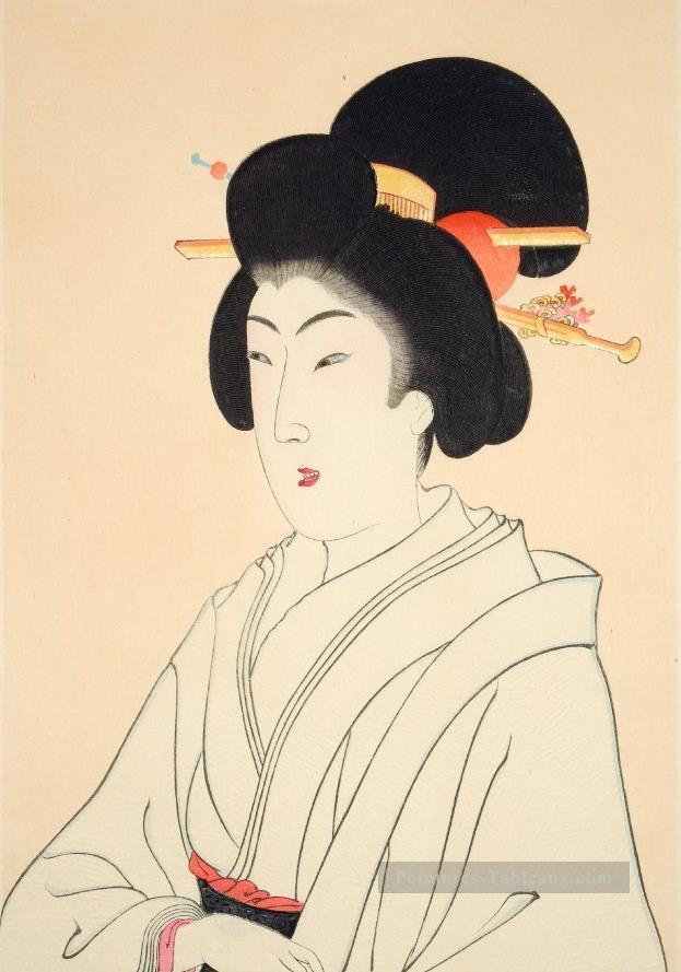 vraies beautés 1898 Toyohara Chikanobu Bijin okubi e Peintures à l'huile